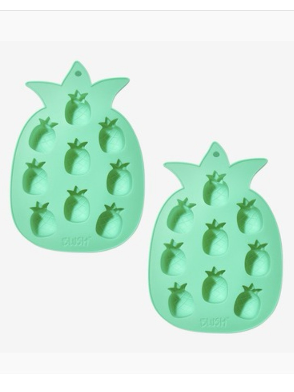Blush Pineapple Silicone Ice Tray Set/2